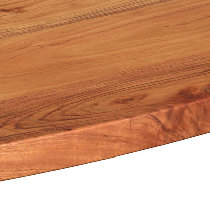 Piano Tavolo 80x40x3,8 cm Ovale in Legno Massello di Acacia