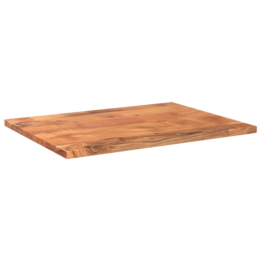 Piano per Tavolo 90x50x2,5cm Rettangolare Legno Massello Acacia