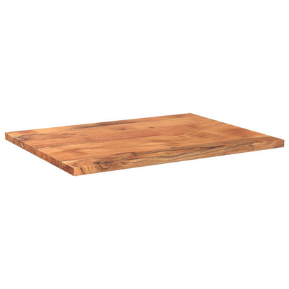 Piano per Tavolo 90x50x2,5cm Rettangolare Legno Massello Acacia