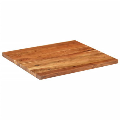 Piano Tavolo 100x80x2,5 cm Rettangolare Legno Massello Acacia