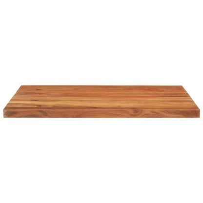 Piano Tavolo 100x80x2,5 cm Rettangolare Legno Massello Acacia