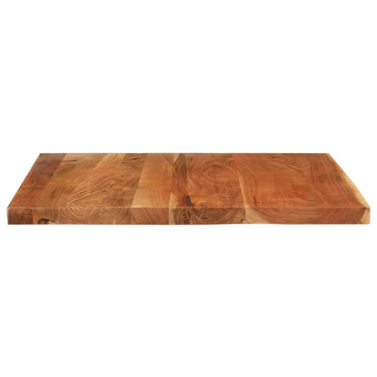 Piano Tavolo 100x80x2,5 cm Rettangolare Legno Massello Acacia