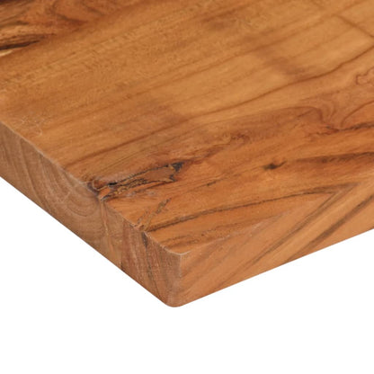 Piano Tavolo 100x80x2,5 cm Rettangolare Legno Massello Acacia