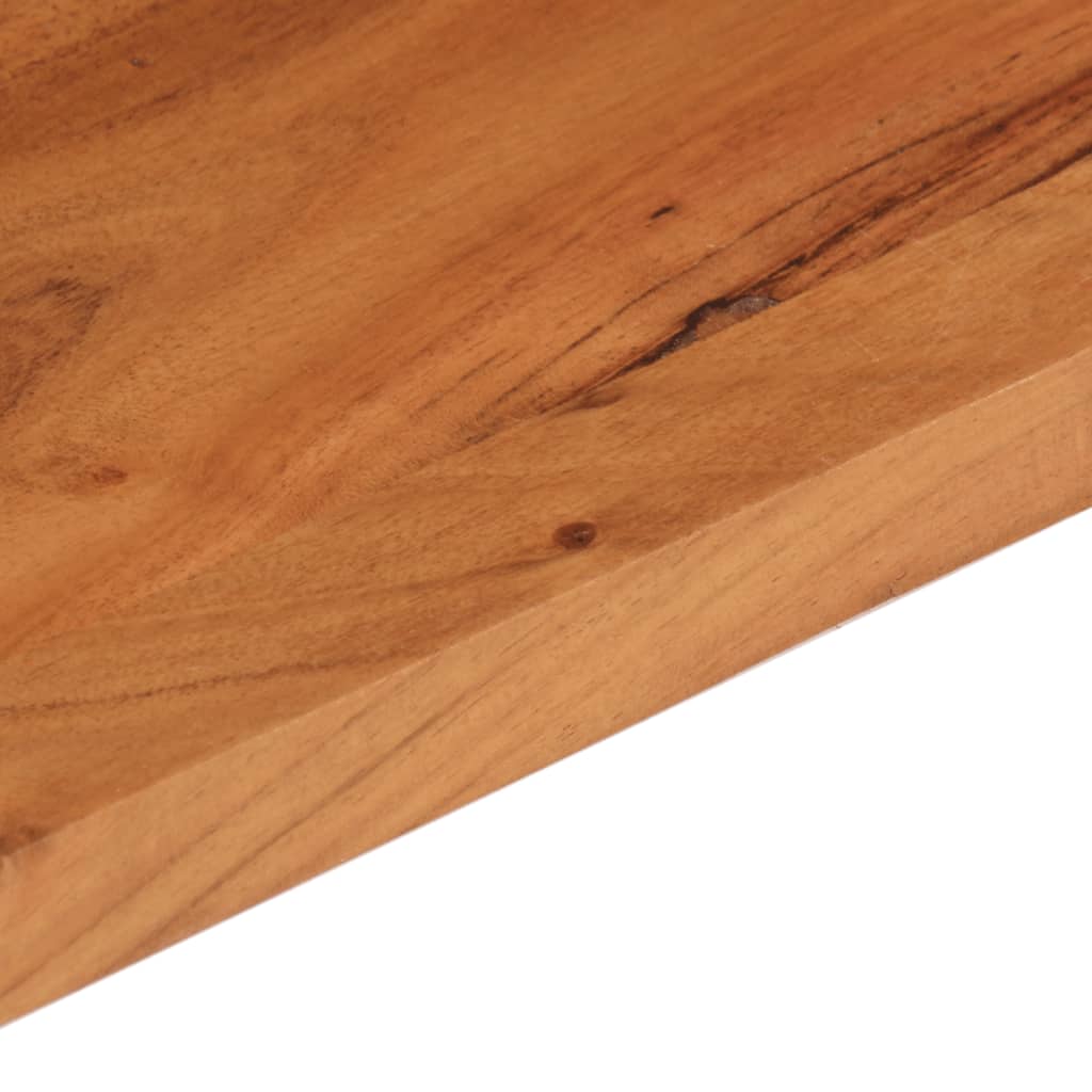 Piano Tavolo 100x80x2,5 cm Rettangolare Legno Massello Acacia