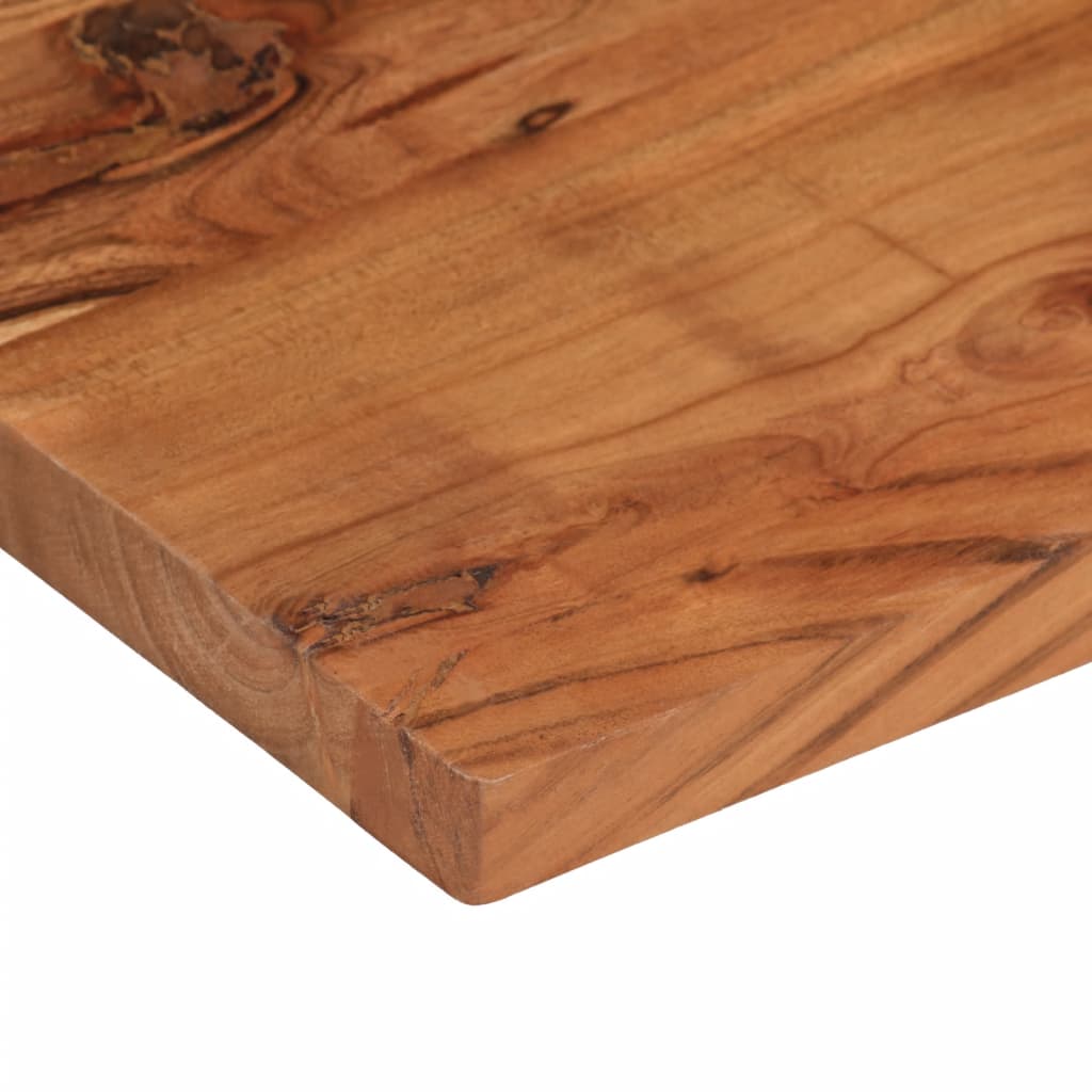 Piano Tavolo 70x30x3,8 cm Rettangolare Legno Massello Acacia - homemem39