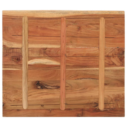Piano Tavolo 90x80x3,8 cm Rettangolare Legno Massello Acacia | homemem39