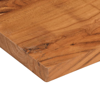 Piano Tavolo 90x80x3,8 cm Rettangolare Legno Massello Acacia | homemem39