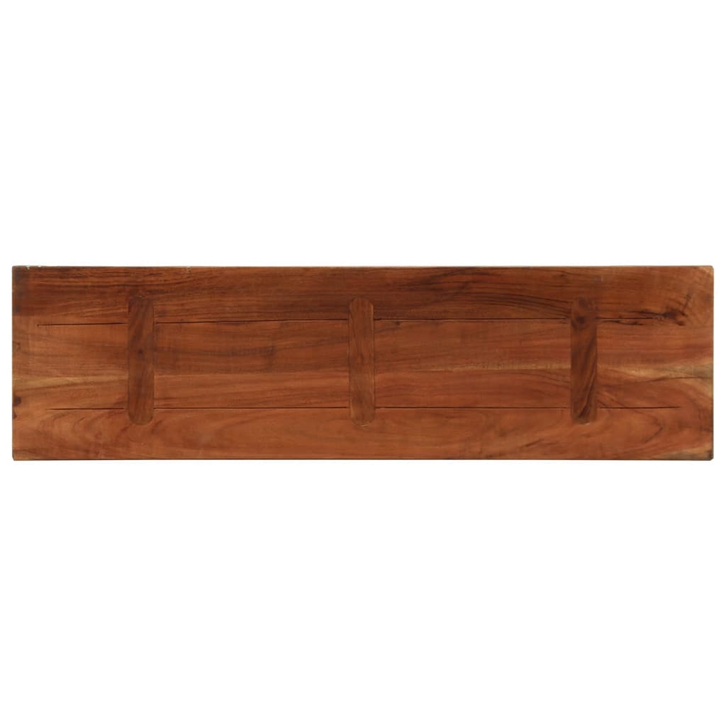 Piano Tavolo 120x30x2,5 cm Rettangolare in Massello di Recupero | homemem39