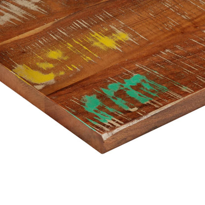 Piano Tavolo 40x40x2,5 cm Quadrato Legno Massello di Recupero