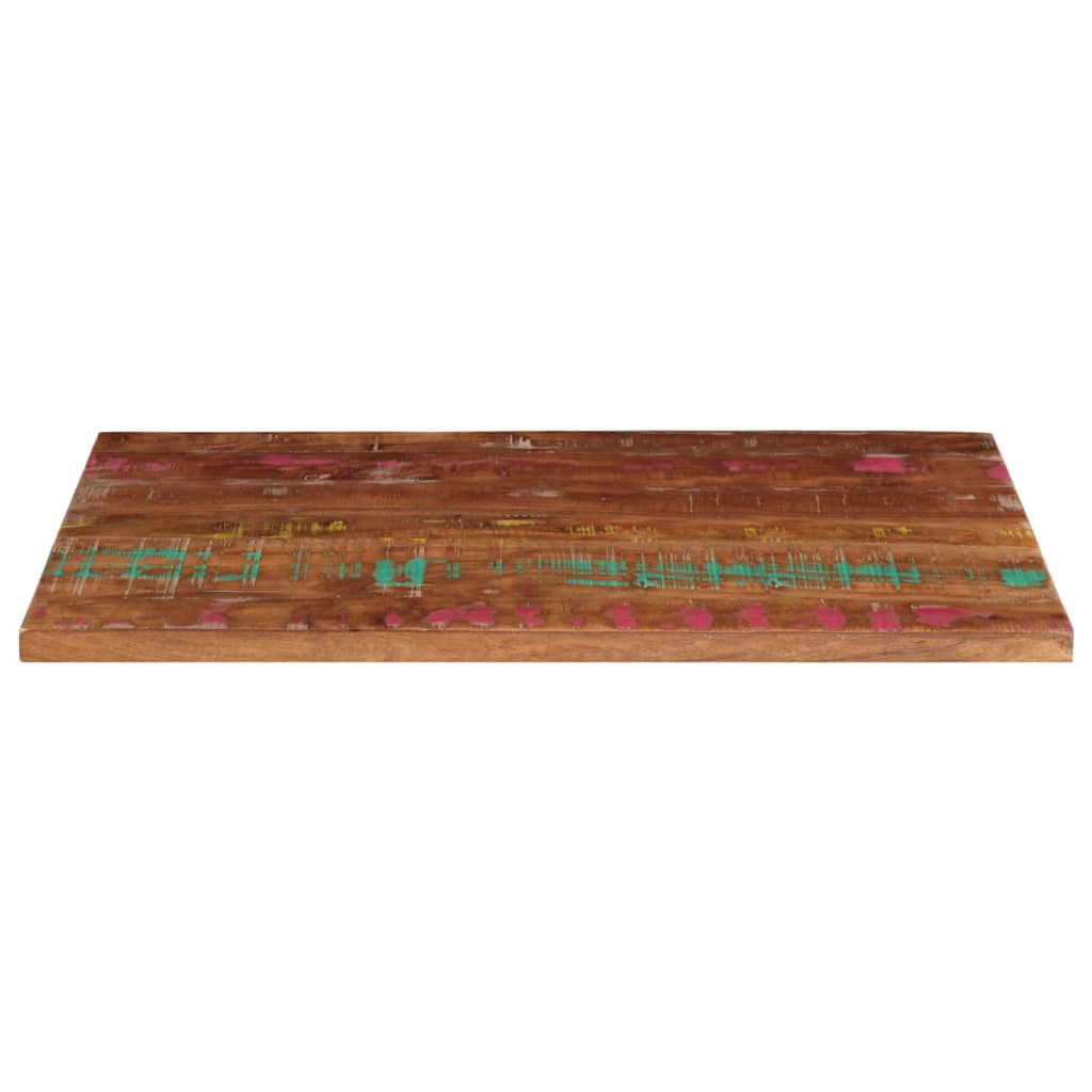 Piano Tavolo 120x50x2,5 cm Rettangolare in Massello di Recupero