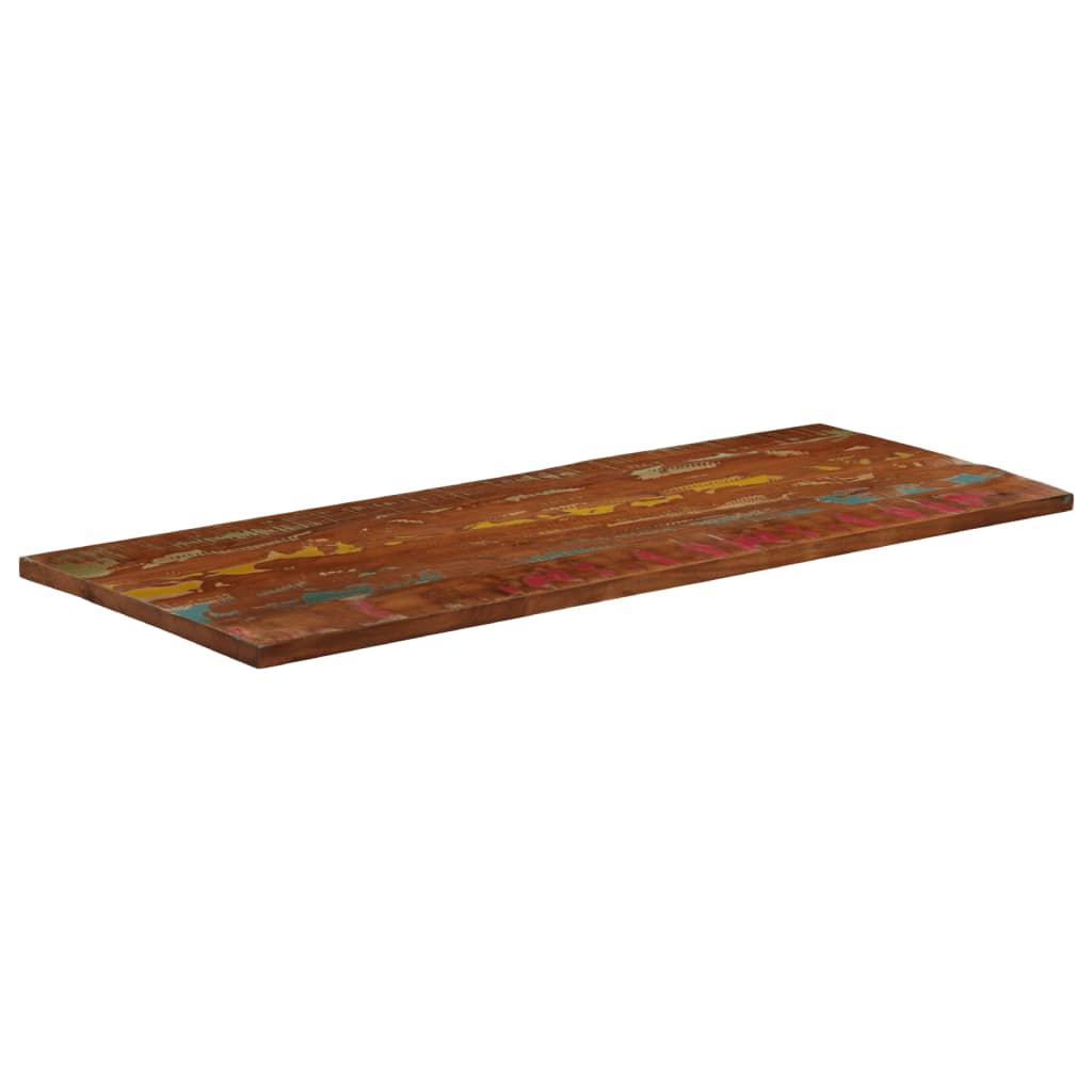 Piano Tavolo 160x50x2,5 cm Rettangolare in Massello di Recupero | homemem39