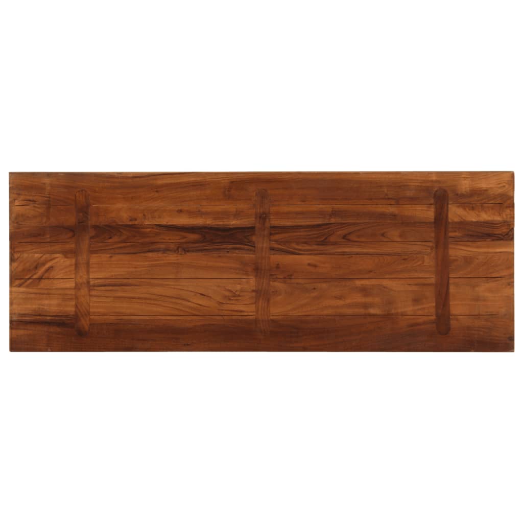 Piano Tavolo 160x50x2,5 cm Rettangolare in Massello di Recupero | homemem39