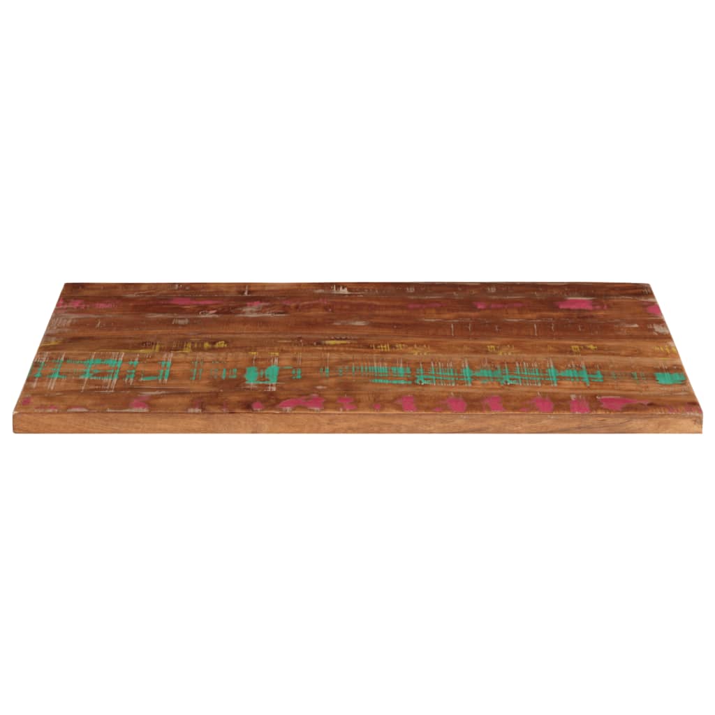 Piano Tavolo 120x60x1,5 cm Rettangolare in Massello di Recupero | homemem39