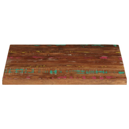 Piano Tavolo 70x70x2,5 cm Quadrato Legno Massello di Recupero | homemem39