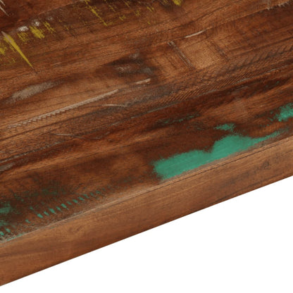 Piano Tavolo 70x70x2,5 cm Quadrato Legno Massello di Recupero | homemem39