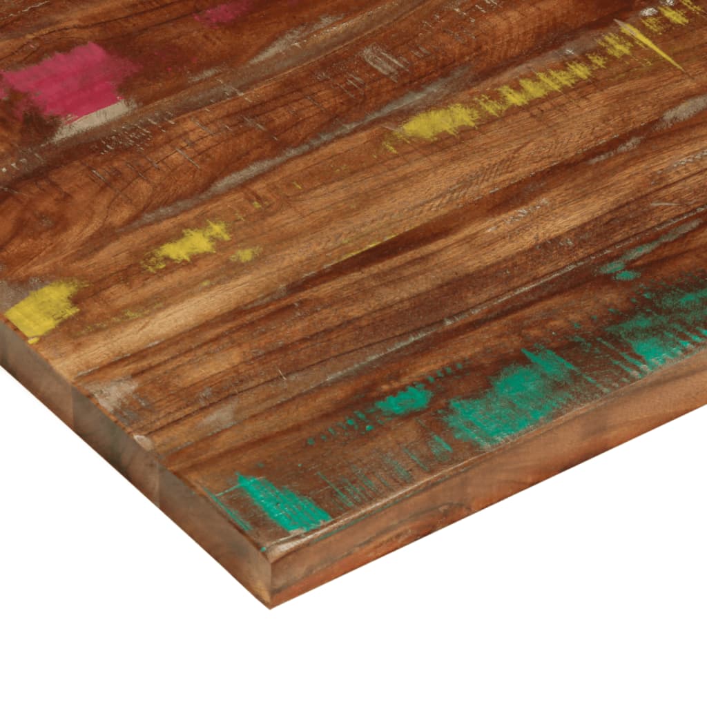 Piano Tavolo 80x70x2,5 cm Rettangolare in Massello di Recupero