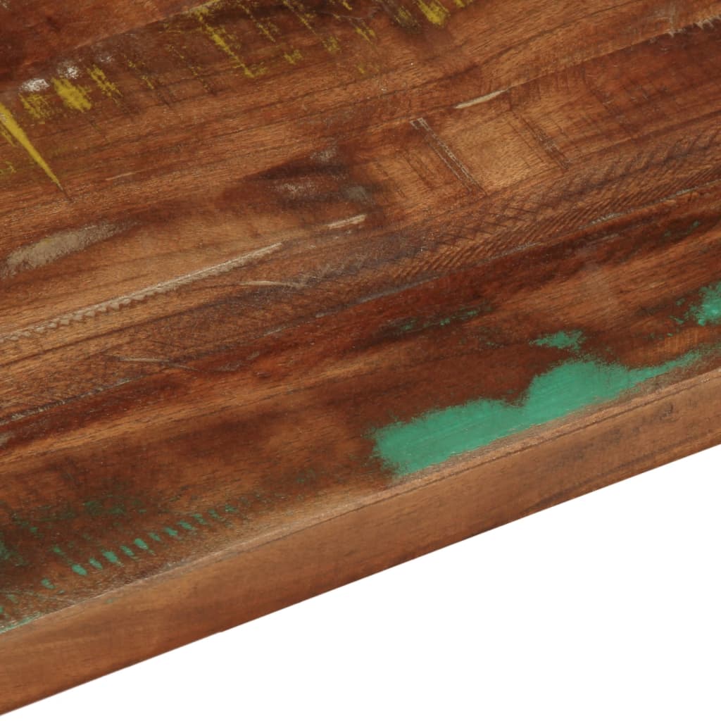Piano Tavolo 80x70x2,5 cm Rettangolare in Massello di Recupero