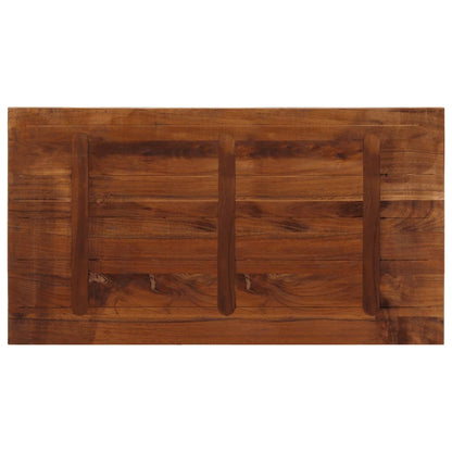 Piano Tavolo 100x70x2,5 cm Rettangolare in Massello di Recupero