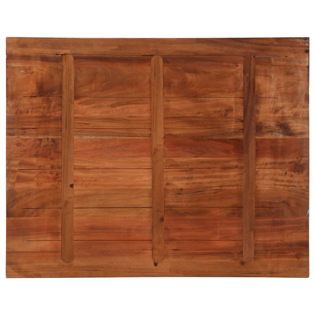 Piano Tavolo 90x80x2,5 cm Rettangolare in Massello di Recupero | homemem39