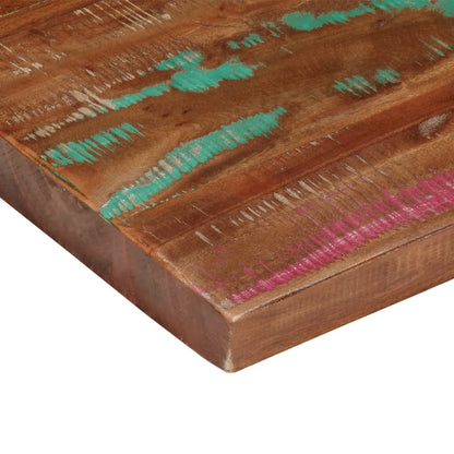 Piano Tavolo 90x80x2,5 cm Rettangolare in Massello di Recupero | homemem39