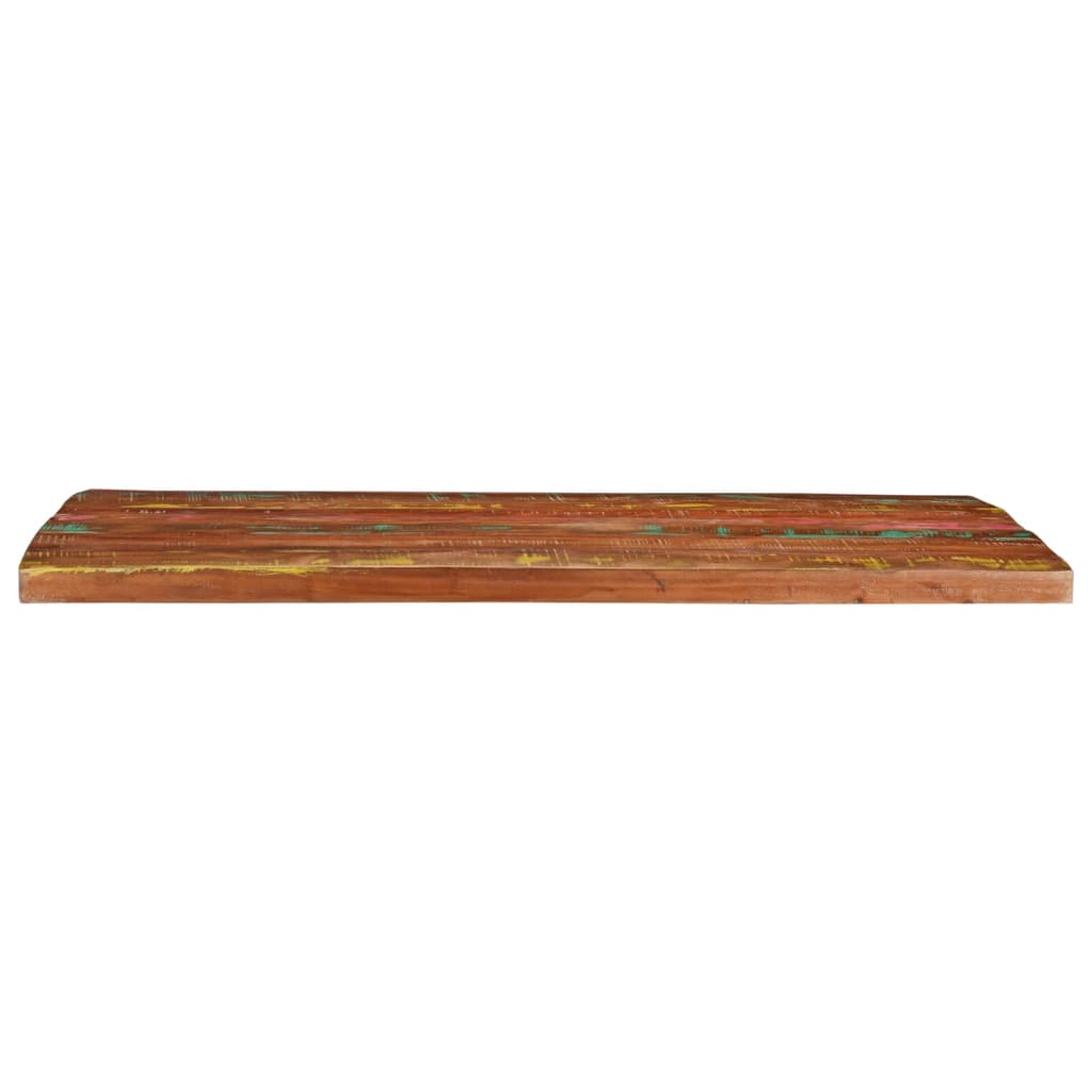 Piano Tavolo 100x80x2,5 cm Rettangolare in Massello di Recupero | homemem39