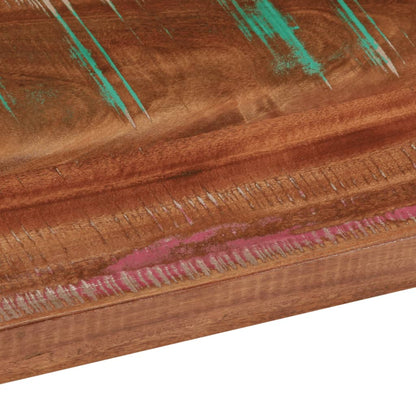 Piano Tavolo 100x80x2,5 cm Rettangolare in Massello di Recupero | homemem39