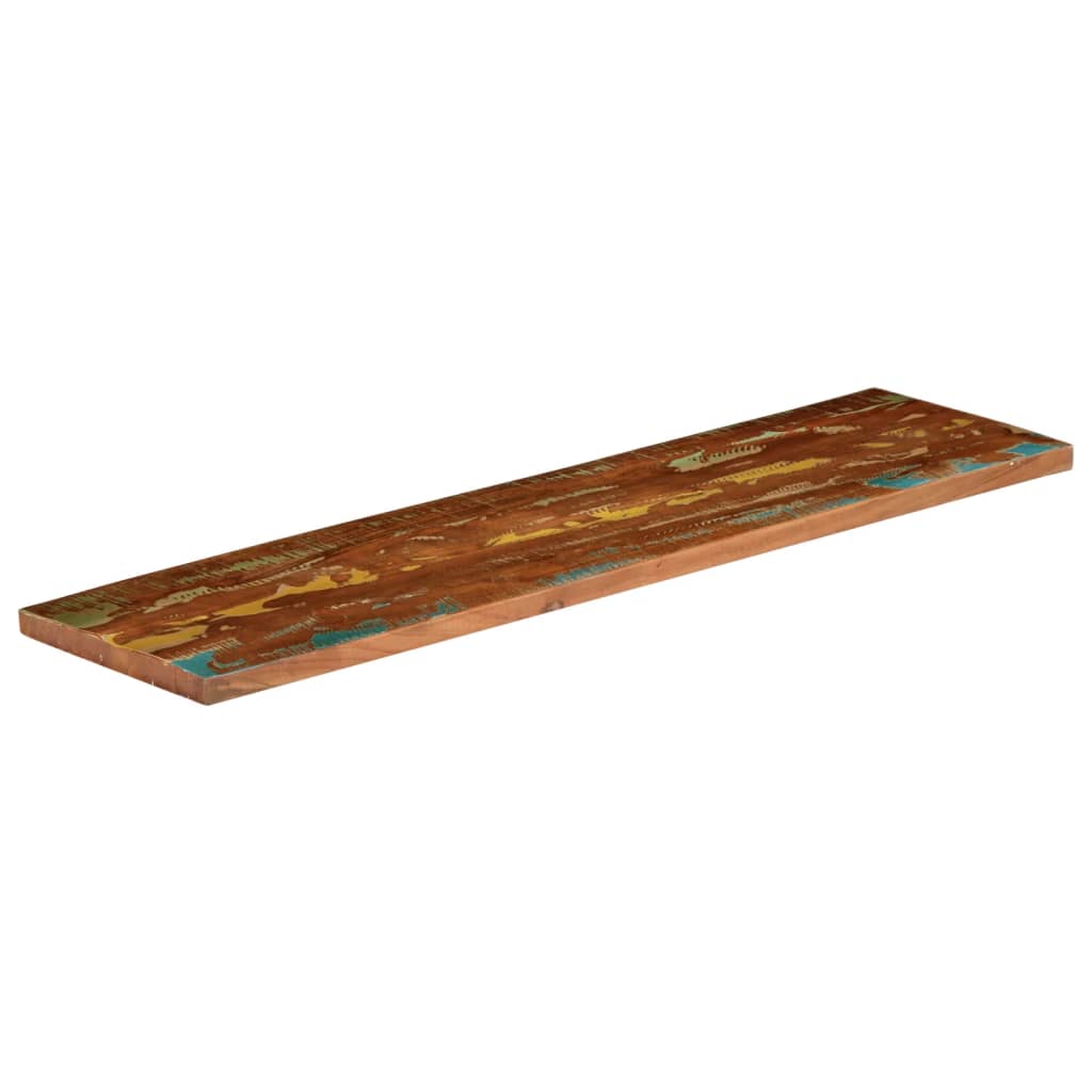 Piano Tavolo 120x20x3,8 cm Rettangolare in Massello di Recupero | homemem39