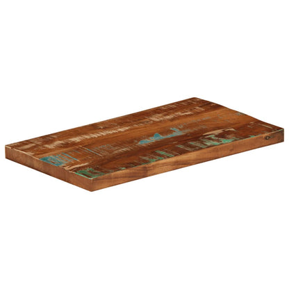 Piano Tavolo 50x30x3,8 cm Rettangolare in Massello di Recupero | homemem39