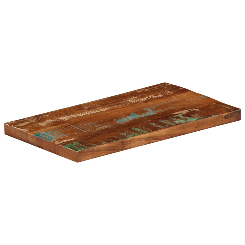 Piano Tavolo 60x30x3,8 cm Rettangolare in Massello di Recupero | homemem39