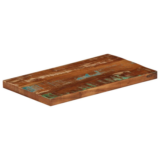 Piano Tavolo 60x30x3,8 cm Rettangolare in Massello di Recupero | homemem39