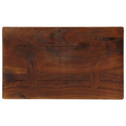 Piano Tavolo 60x30x3,8 cm Rettangolare in Massello di Recupero | homemem39
