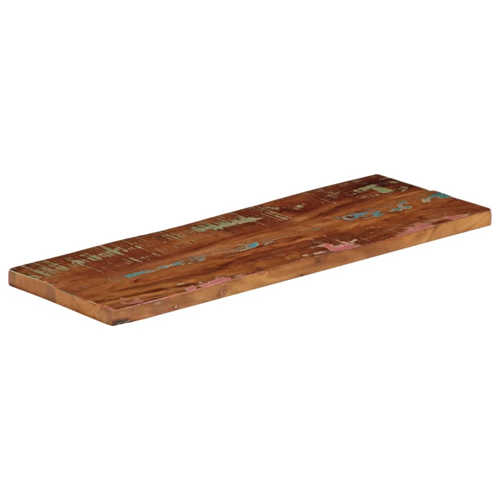 Piano Tavolo 70x30x3,8 cm Rettangolare in Massello di Recupero | homemem39