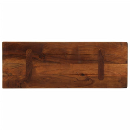 Piano Tavolo 70x30x3,8 cm Rettangolare in Massello di Recupero | homemem39