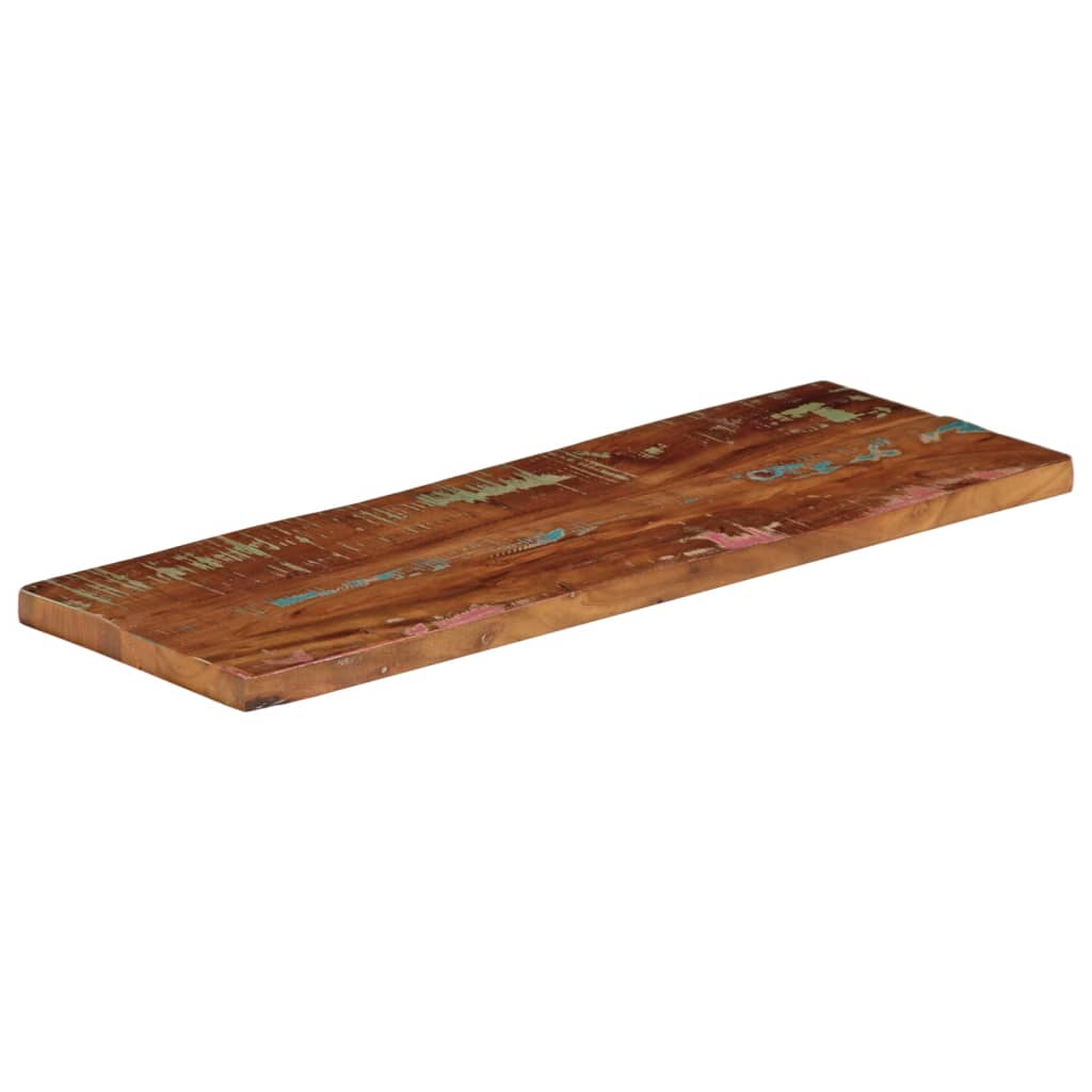 Piano Tavolo 80x30x3,8 cm Rettangolare in Massello di Recupero | homemem39