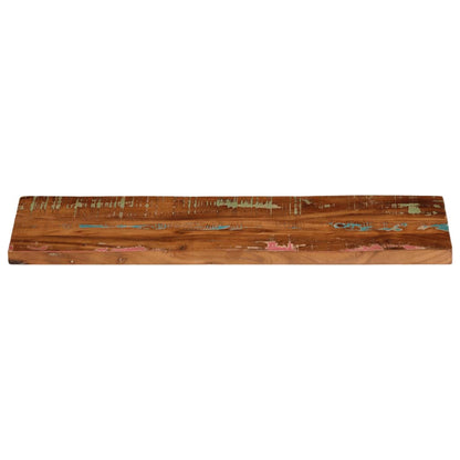 Piano Tavolo 90x30x3,8 cm Rettangolare in Massello di Recupero | homemem39