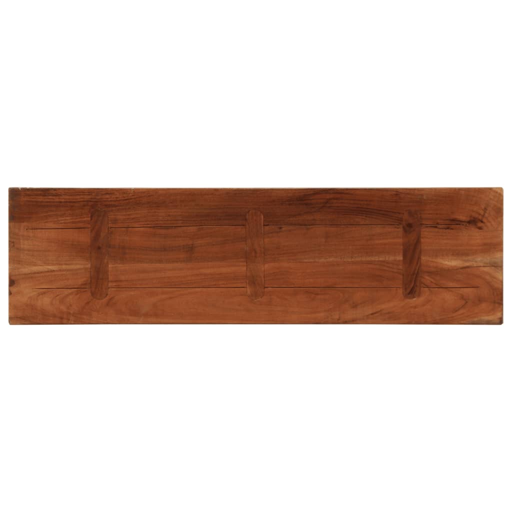 Piano Tavolo 120x30x3,8 cm Rettangolare in Massello di Recupero | homemem39