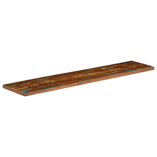 Piano Tavolo 160x30x3,8 cm Rettangolare in Massello di Recupero