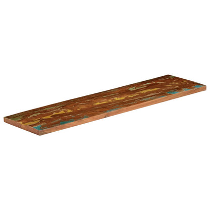 Piano Tavolo 100x40x3,8 cm Rettangolare in Massello di Recupero