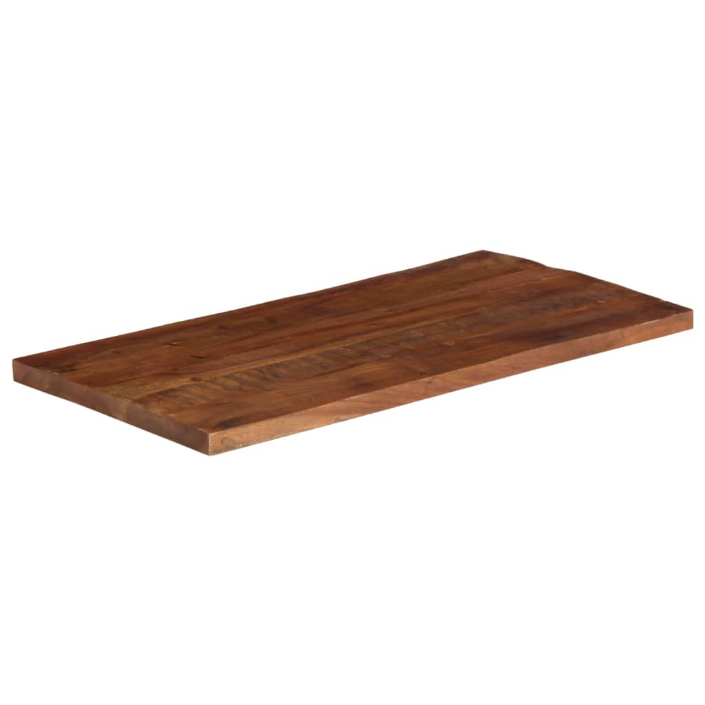 Piano Tavolo 120x70x2,5 cm Rettangolare in Massello di Recupero