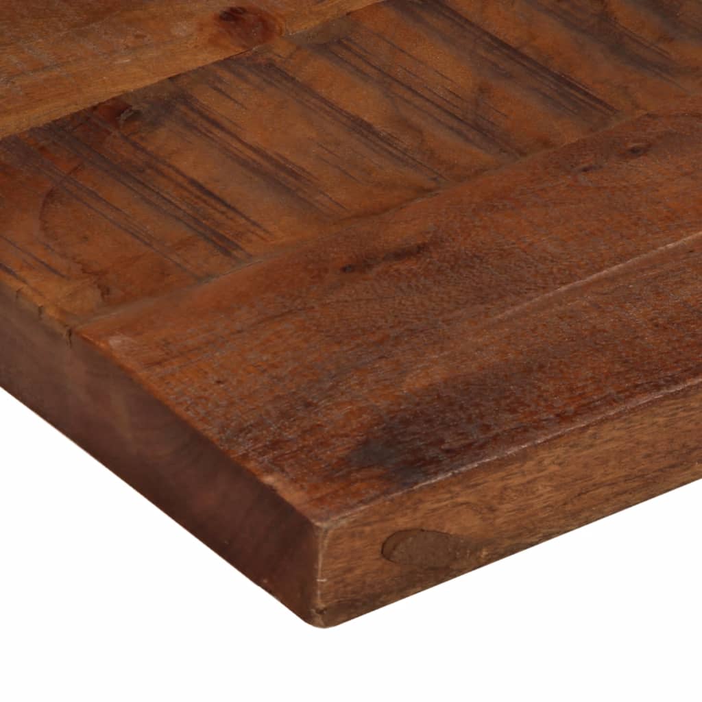 Piano Tavolo 120x70x2,5 cm Rettangolare in Massello di Recupero