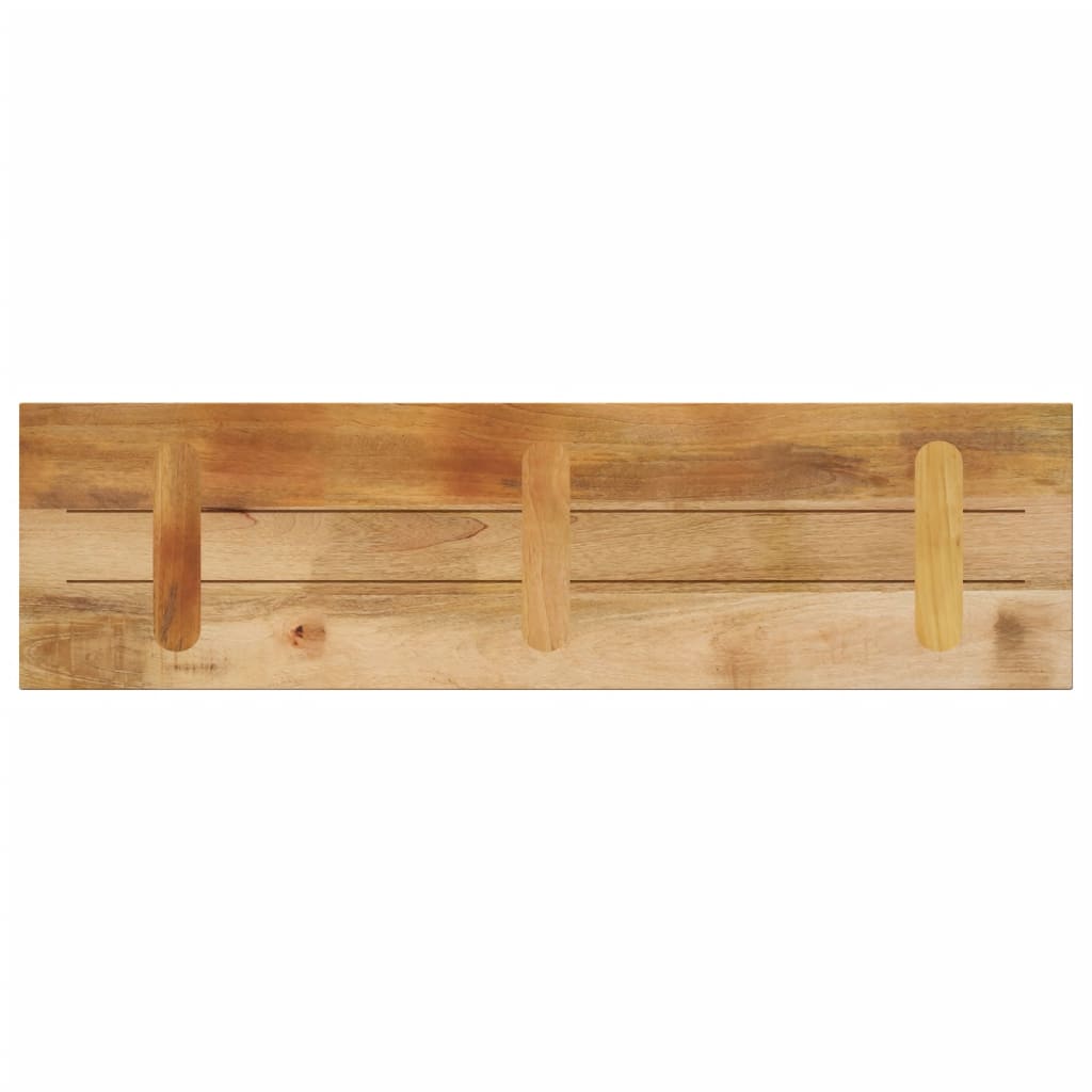 Piano per Tavolo 110x30x2,5cm Rettangolare Legno Mango Grezzo | homemem39