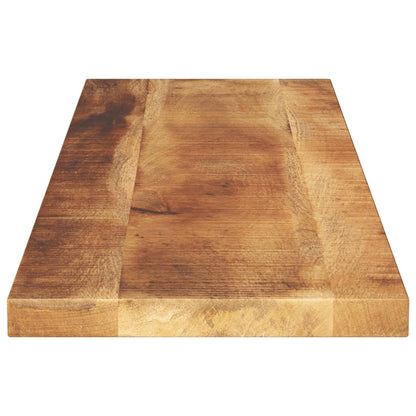 Piano per Tavolo 110x40x2,5cm Rettangolare Legno Mango Grezzo