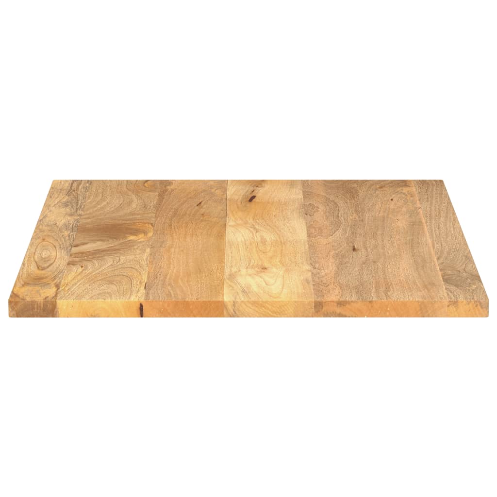 Piano per Tavolo 100x80x2,5cm Rettangolare Legno Massello Mango
