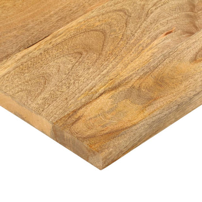 Piano per Tavolo 100x80x2,5cm Rettangolare Legno Massello Mango