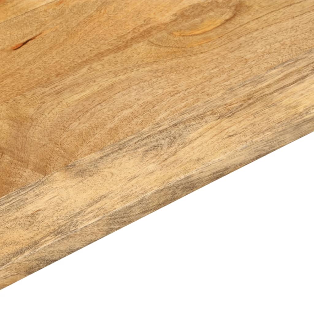 Piano per Tavolo 180x20x3,8cm Rettangolare Legno Massello Mango