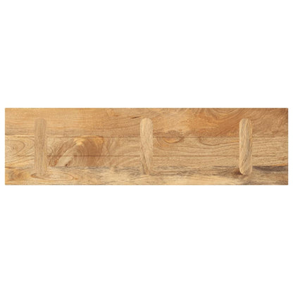 Piano per Tavolo 110x40x3,8cm Rettangolare Legno Massello Mango