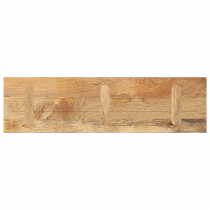 Piano per Tavolo 120x40x3,8cm Rettangolare Legno Massello Mango