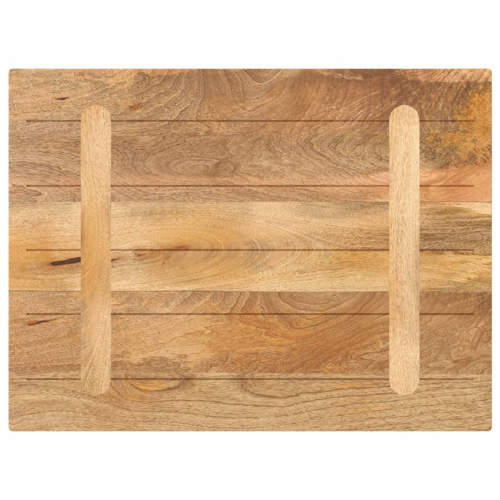 Piano per Tavolo 90x70x3,8 cm Rettangolare Legno Massello Mango