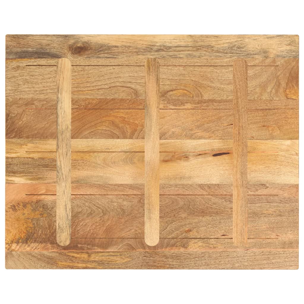 Piano per Tavolo 90x80x3,8 cm Rettangolare Legno Massello Mango