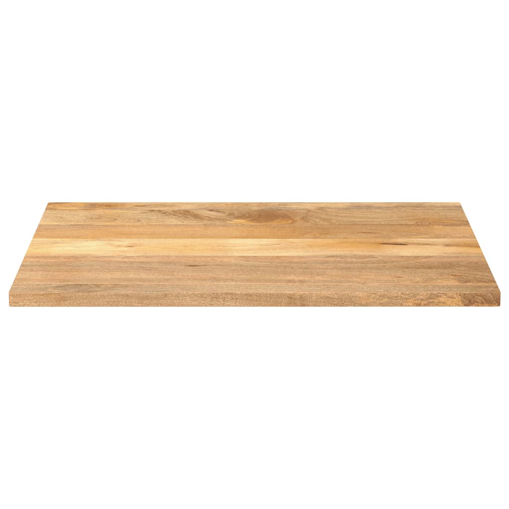 Piano per Tavolo 100x80x3,8cm Rettangolare Legno Massello Mango
